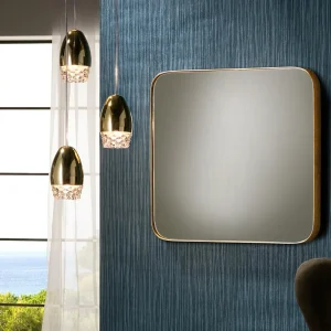Orio-Espejo Cuad. 50X50 Oro