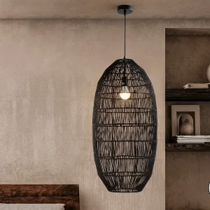 Tizne- Lamp Papel Trenzado Negro 40D