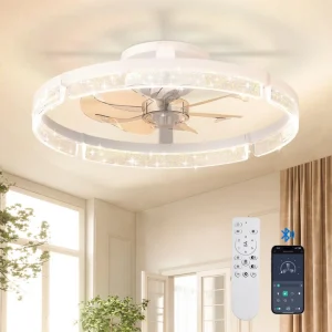 Lámpara de Techo con Ventilador Astra Ring Modern