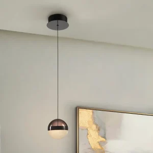 Orbes- Lampara 1L Cromo Negro D12