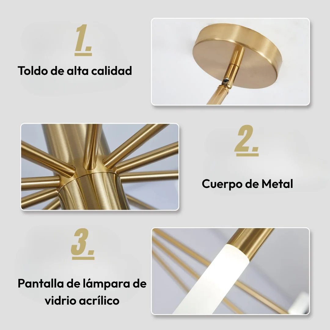 Lámpara de Techo Constelación Dorada - Imagen 5