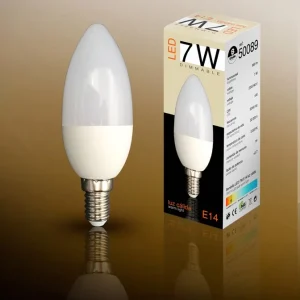 Bomb.Vela Led Dim 3000K 7W E14
