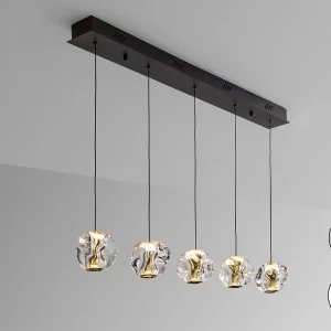 Zaria- Lamp 5L- Negro/Oro/Transp Dim