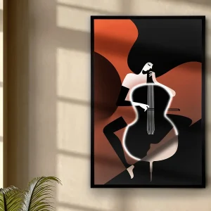 Violonchelo-Cuadro Luz Led 80X120