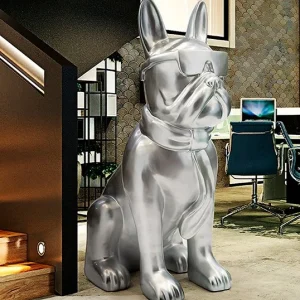 Bulldog Frances-Figura Grande Plata
