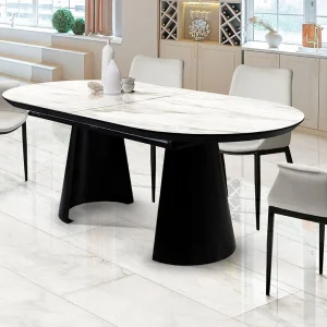 Capri-Mesa Comedor- T Marmol Blanco