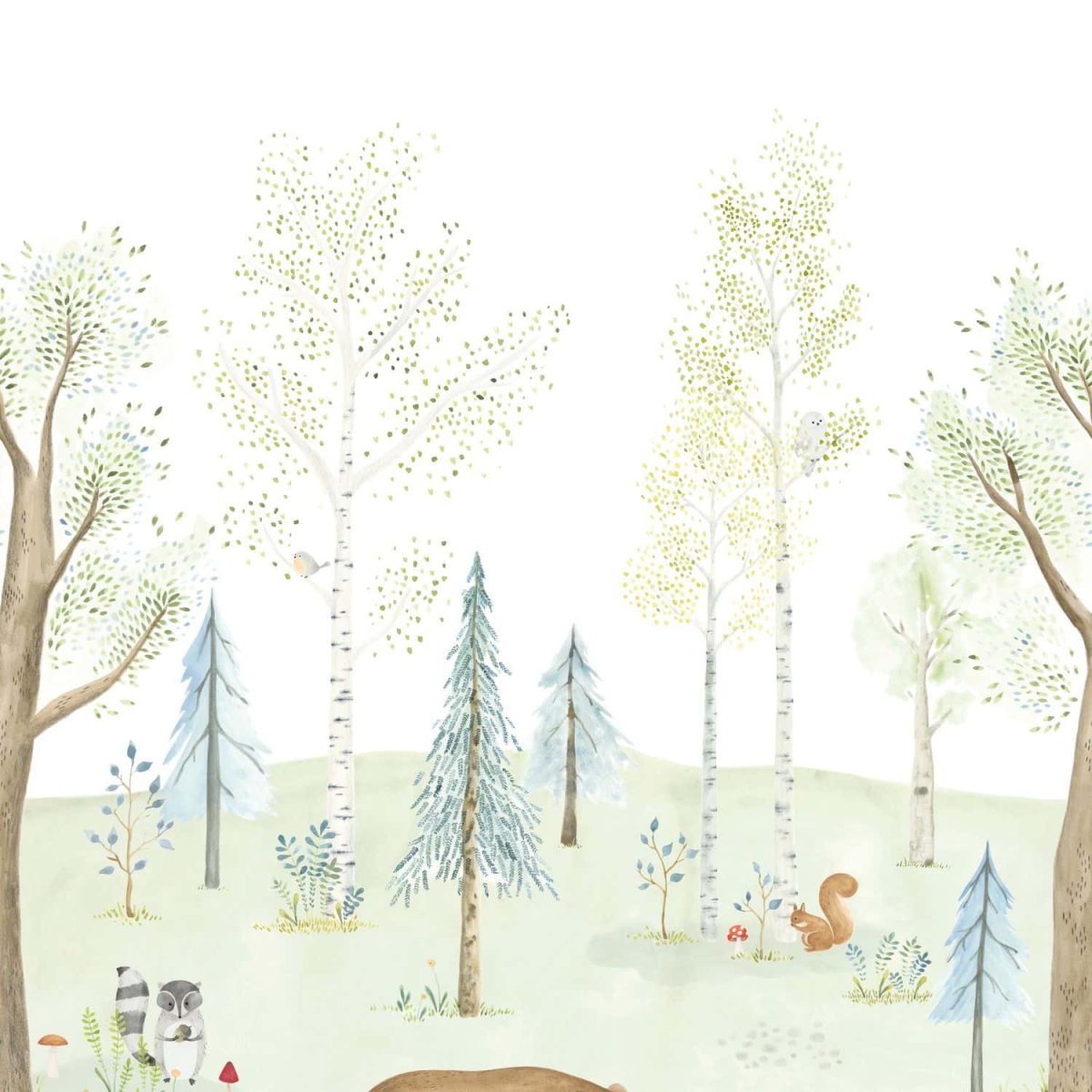 THE ENCHANTED FOREST WITH BEAR