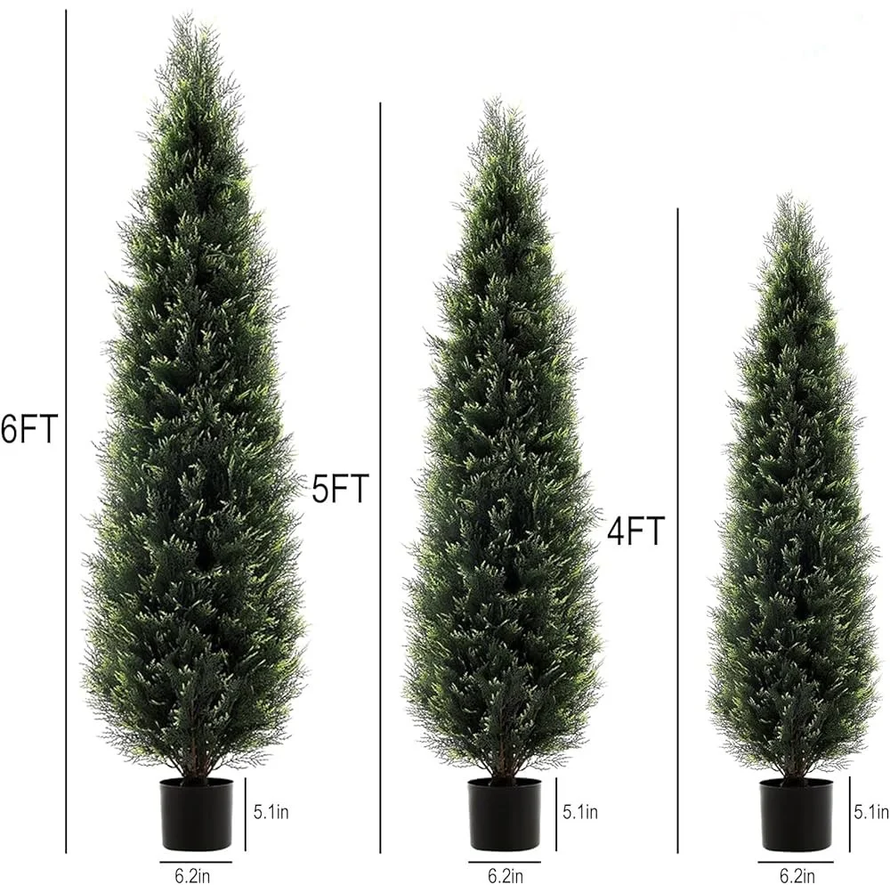 Set De 2 Arboles Topiarios Cedros - Imagen 8
