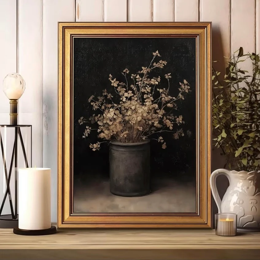Cuadro Decorativo Floral Dark - Imagen 6