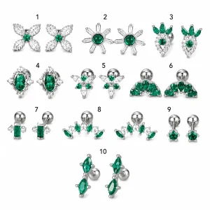 Aretes Emerald Spark