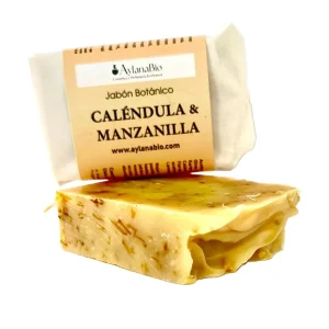 JABÓN BOTÁNICO CALENDULA Y MANZANILLA 100 gr.