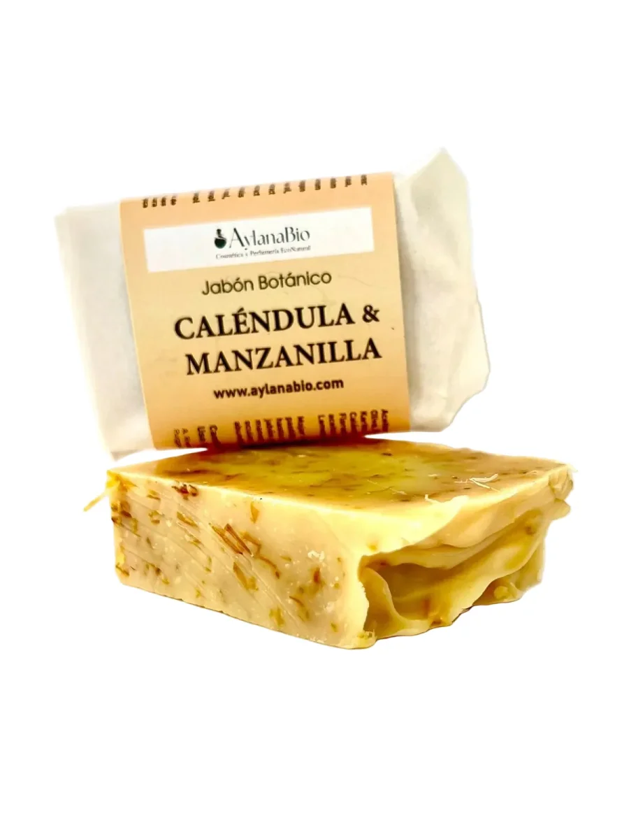 JABÓN BOTÁNICO CALENDULA Y MANZANILLA 100 gr.