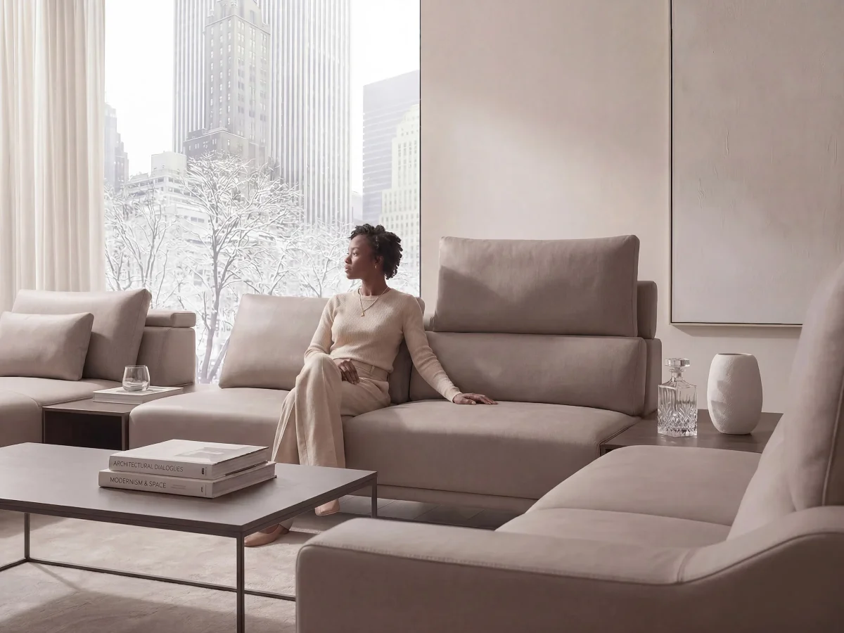 Milda Open Corner Sofa with Table - Imagen 4