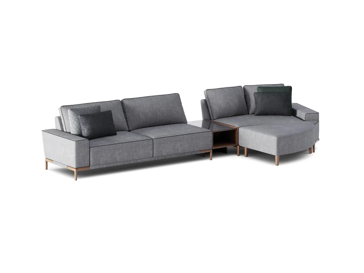 Gola Moon Sectional Sofa With Table - Imagen 3