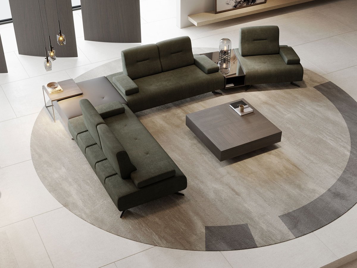 Panna Corner Sofa with Integrated Table - Imagen 8