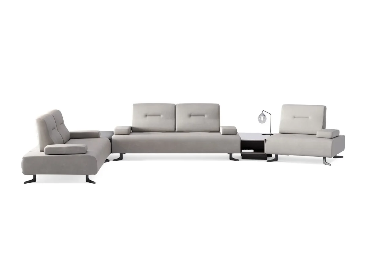 Panna Corner Sofa with Integrated Table - Imagen 3