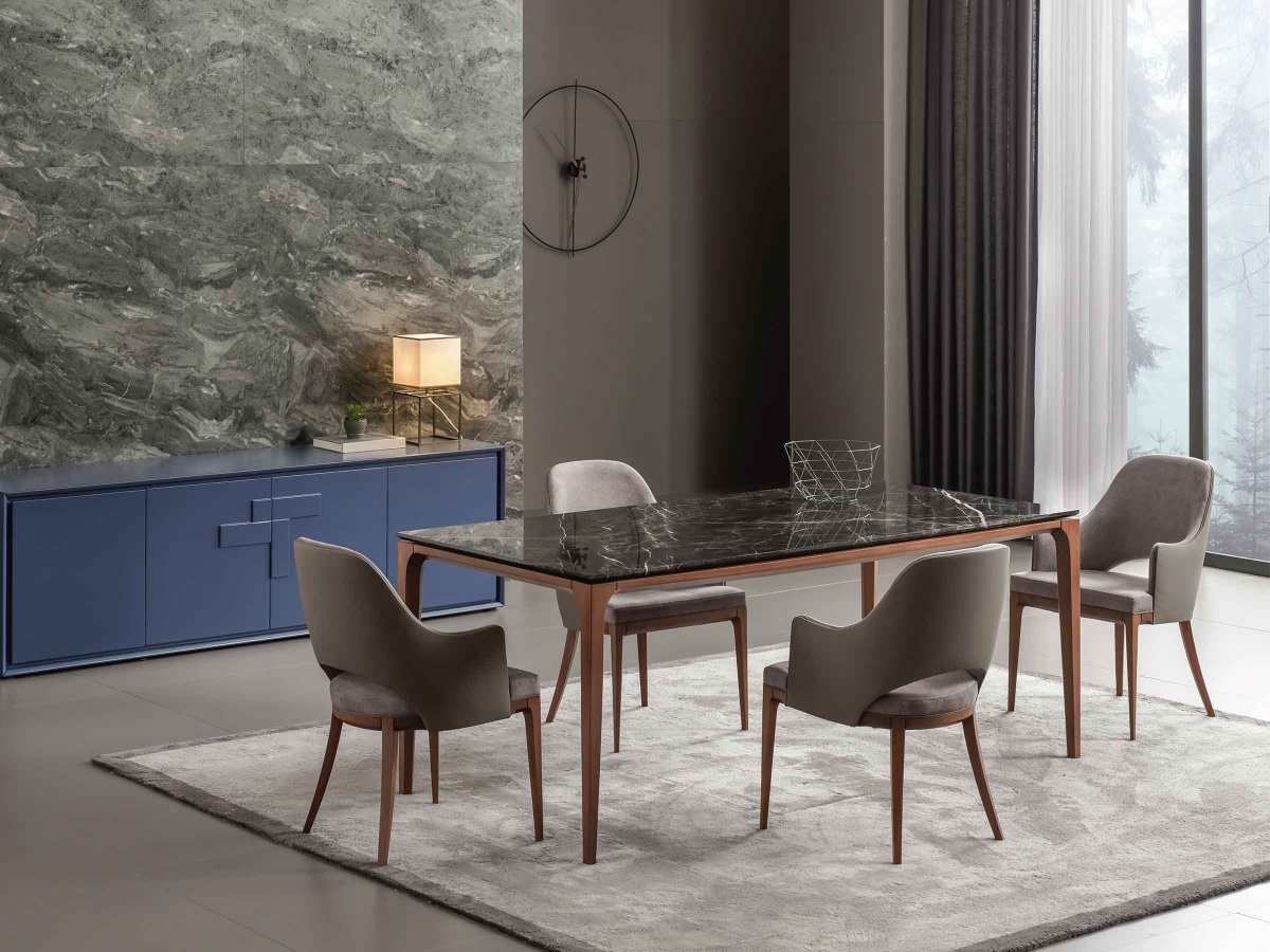 Pietra Extendable Glass/Ceramic Table - Imagen 9
